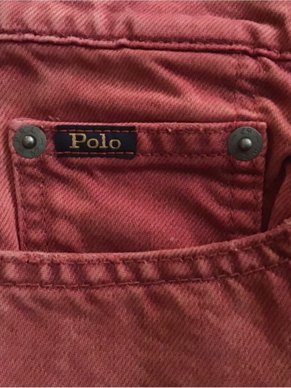 Polo Ralph Lauren The Callen High Rise Slim  27R Jeans NWT Stonewashed Red - Picture 5 of 14
